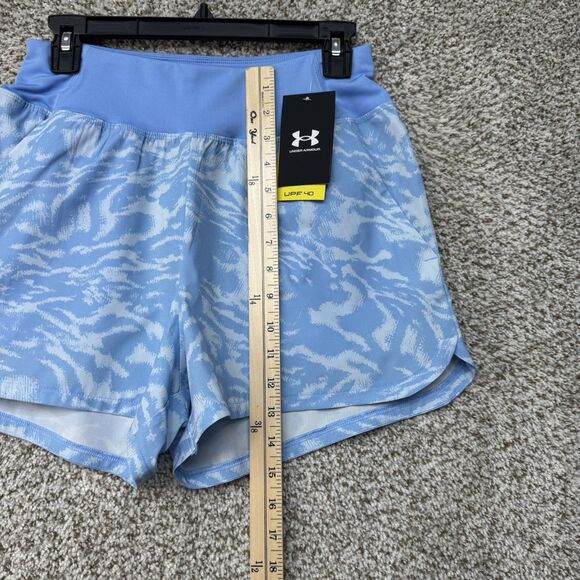 Under Armour Fish Pro Woven Shorts Womens Small Horizon/Nimbus Blue UPF 40 New - Picture 4 of 11